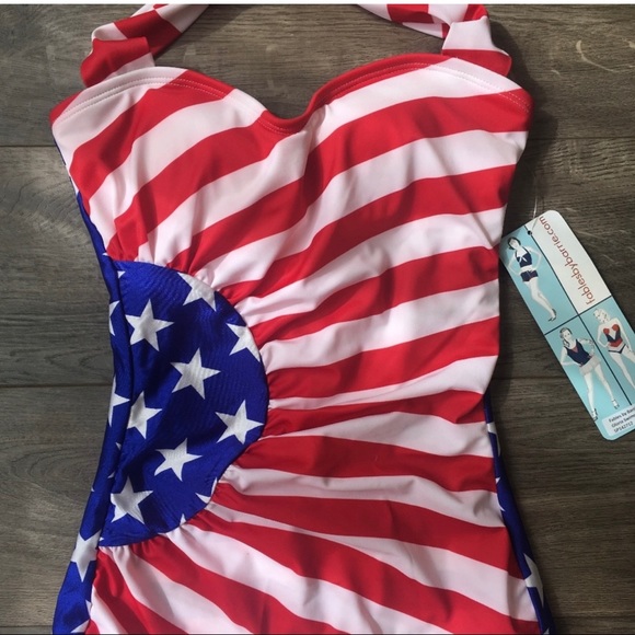 Fables by Barrie - Gloria Stars and Stripes Swimsuit - Picture 8 of 8